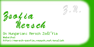 zsofia mersch business card